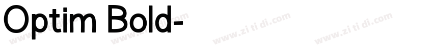 Optim Bold字体转换